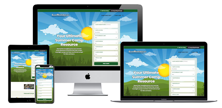 CampResource.com responsive websites