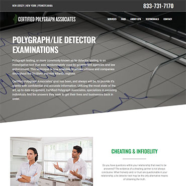 Certified Polygraph Associates screenshot