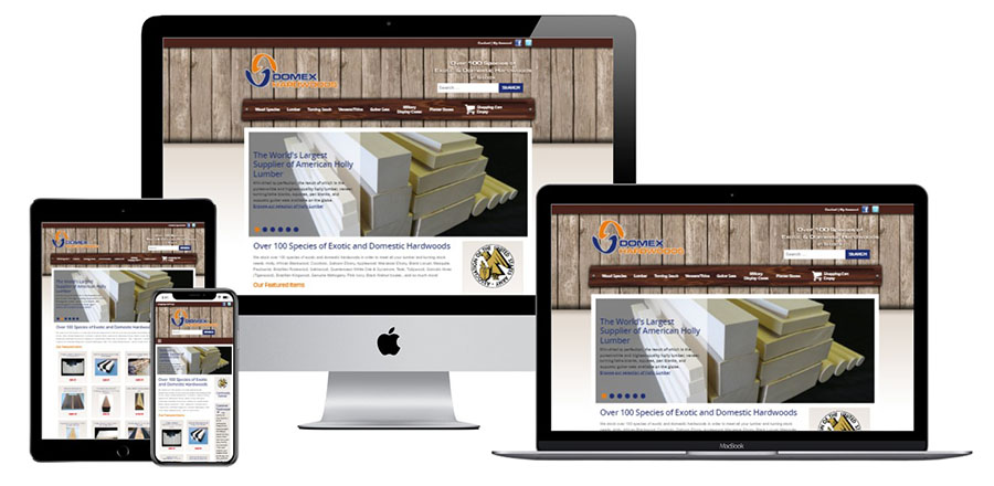 Domex Hardwoods responsive websites