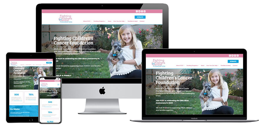 Fighting Children's Cancer Foundation responsive websites