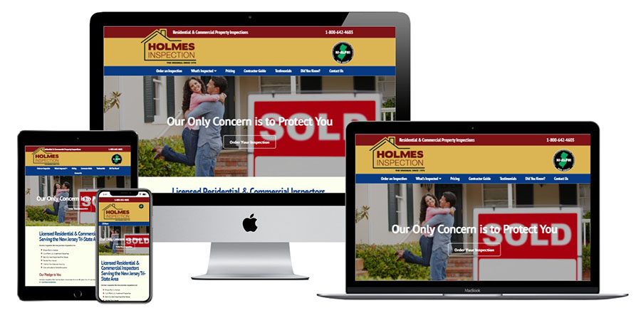 Holmes Inspection Service responsive websites