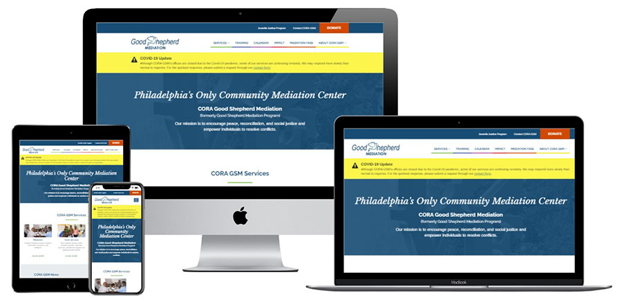 Good Shepherd Mediation Program responsive websites