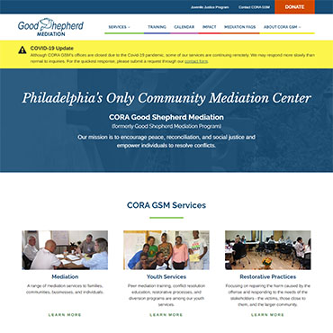 CORA Services Good Shepherd Mediation Program screenshot