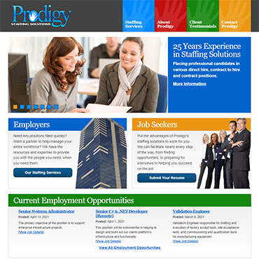 Prodigy Staffing Solutions screenshot
