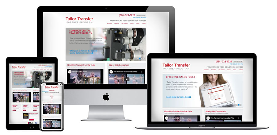 Tailor Transfer responsive websites